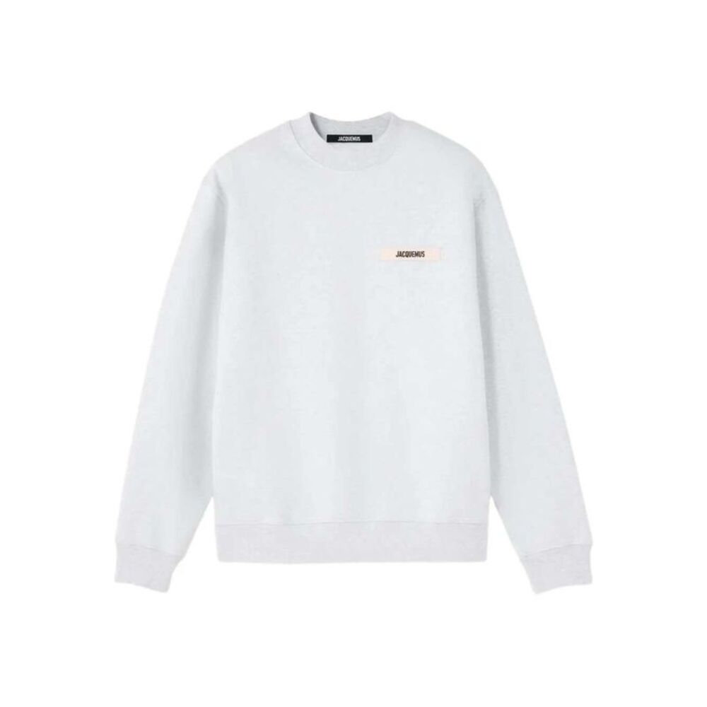 Jacquemus Men Crewneck Sweatshirt With Logo And Patch